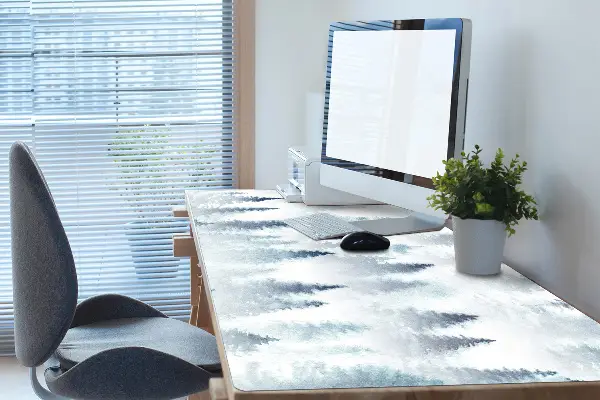 Large desk mat for children misty forest