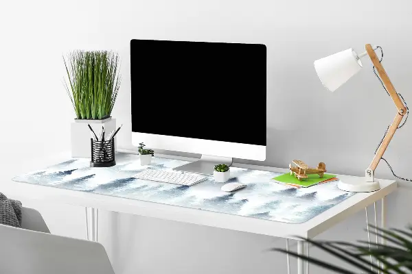 Large desk mat for children misty forest