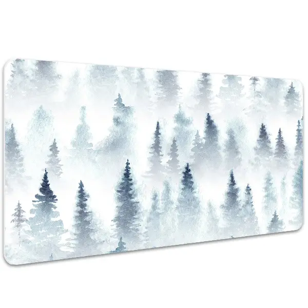 Large desk mat for children misty forest