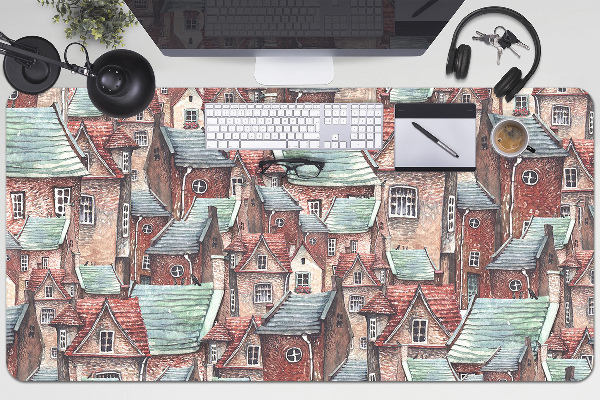 Large desk pad PVC protector Old Town