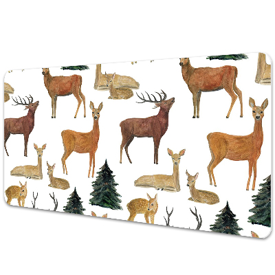 Large desk mat for children deer