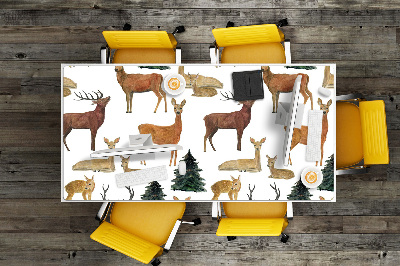 Large desk mat for children deer