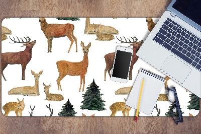 Large desk mat for children deer