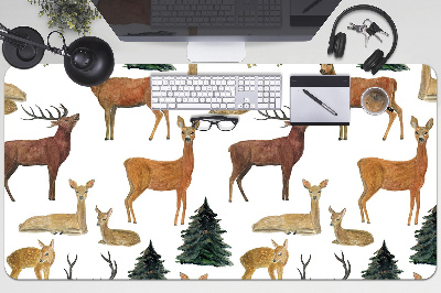 Large desk mat for children deer