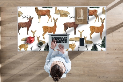 Large desk mat for children deer