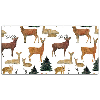 Large desk mat for children deer