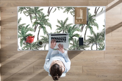 Full desk protector tropical palm trees