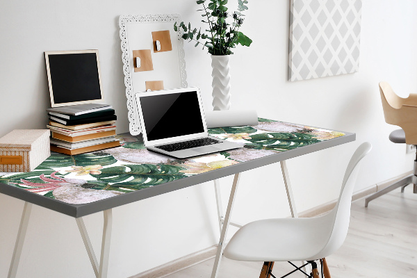 Full desk pad tropical parrots