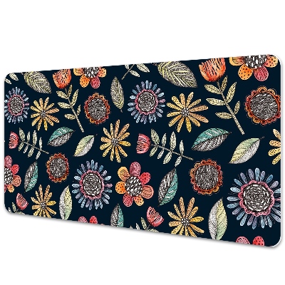 Desk pad Colorful flowers