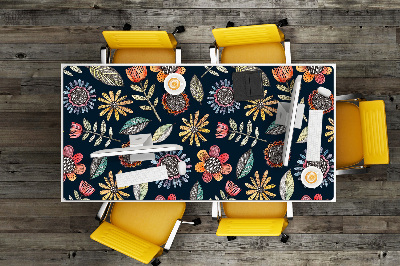 Desk pad Colorful flowers