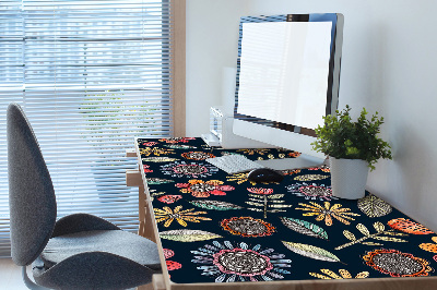 Desk pad Colorful flowers