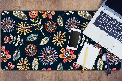 Desk pad Colorful flowers