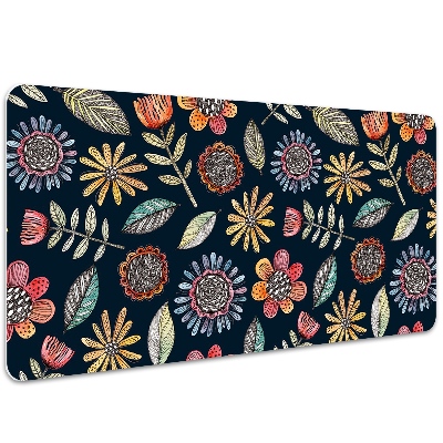 Desk pad Colorful flowers