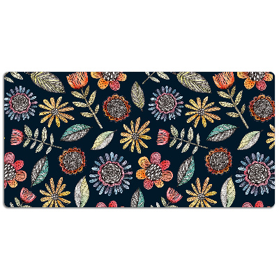 Desk pad Colorful flowers