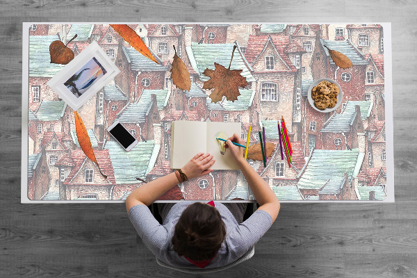 Desk pad Autumn city