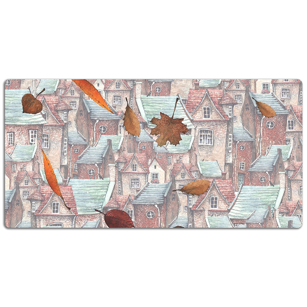 Desk pad Autumn city