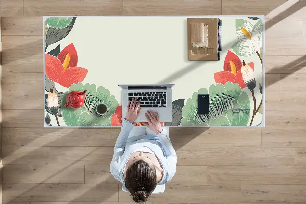 Desk pad Spring flowers