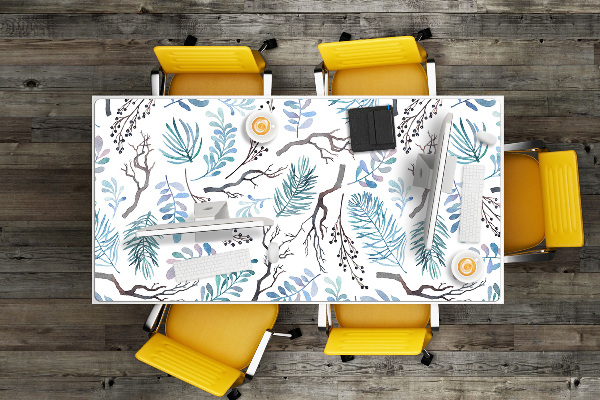 Full desk protector Leaves and branches