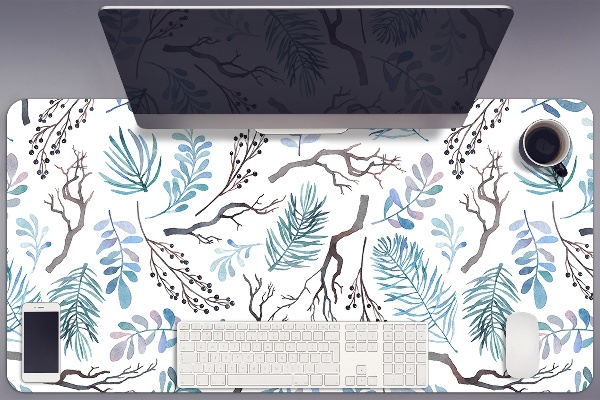 Full desk protector Leaves and branches