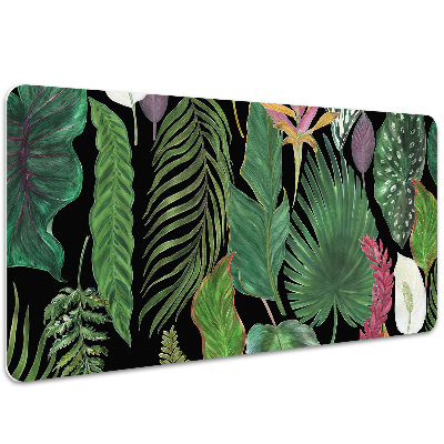 Full desk pad tropical leaves