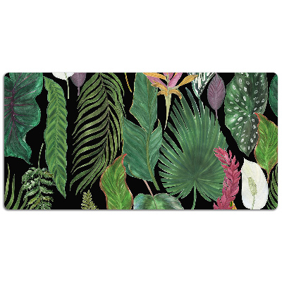 Full desk pad tropical leaves