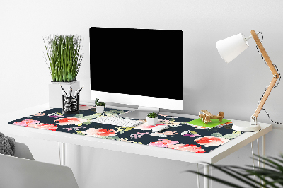 Desk pad painted flowers