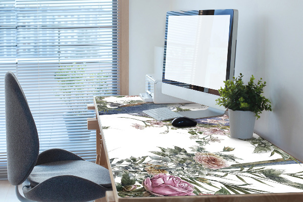 Large desk mat for children parrots
