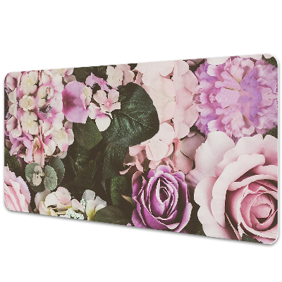 Desk pad baroque flowers