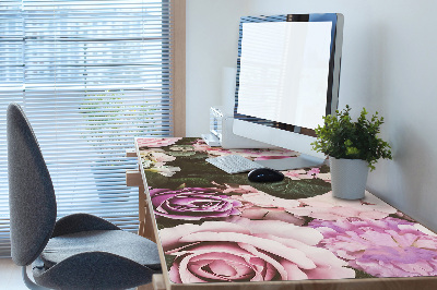 Desk pad baroque flowers