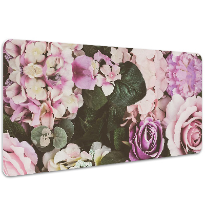 Desk pad baroque flowers