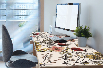 Large desk pad PVC protector Field flowers