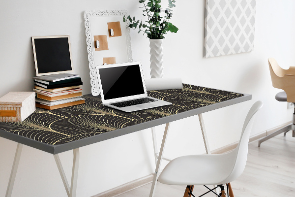 Large desk mat table protector antique style
