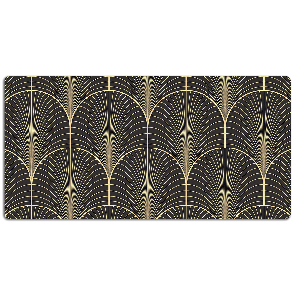 Large desk mat table protector antique style