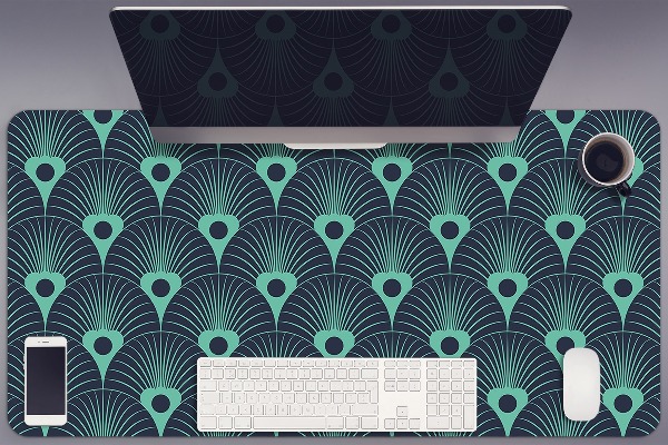 Full desk mat neon design