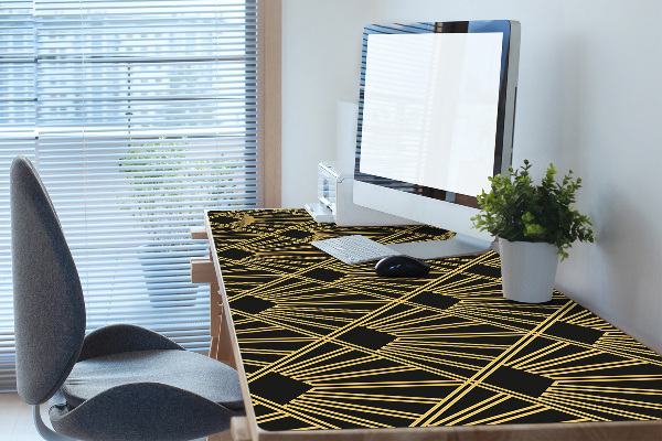 Large desk mat table protector Art Deco style