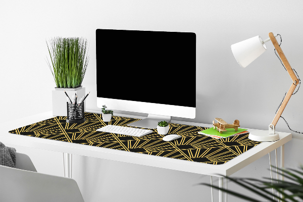 Large desk mat table protector Art Deco style