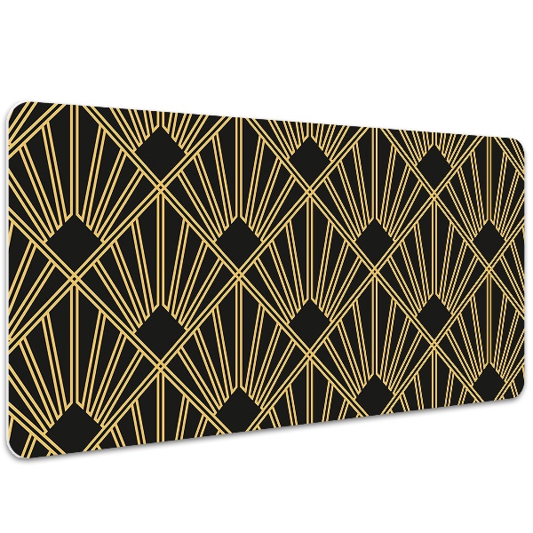 Large desk mat table protector Art Deco style