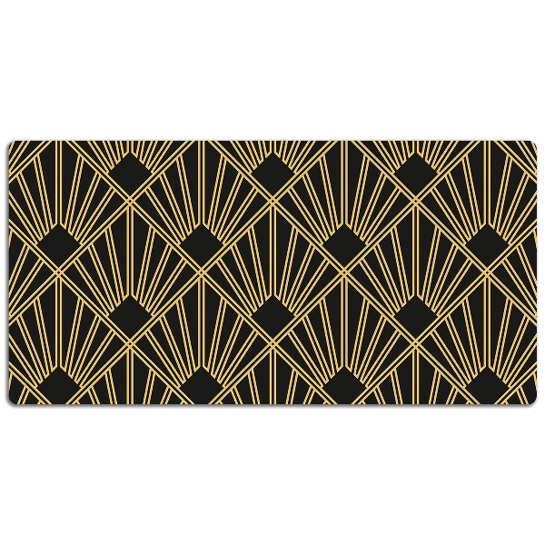 Large desk mat table protector Art Deco style