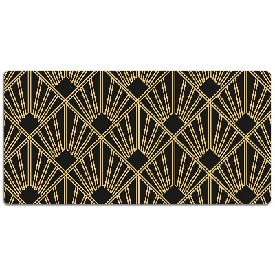 Large desk mat table protector Art Deco style