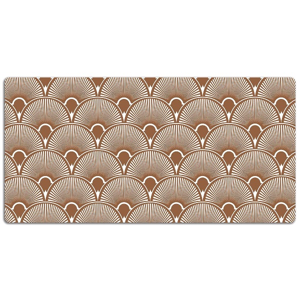Large desk mat table protector Art Deco style