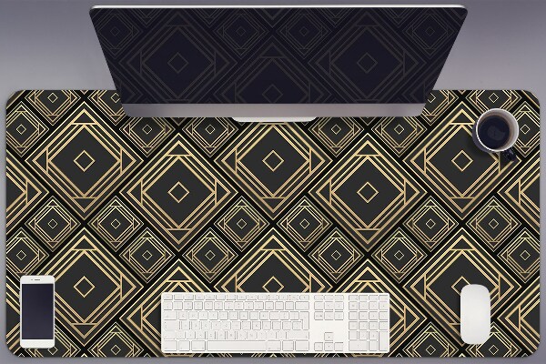 Desk mat geometric illusion