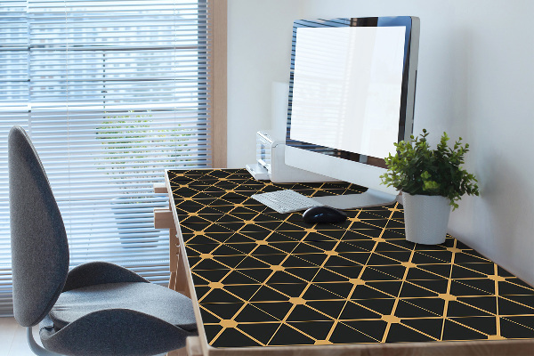 Large desk mat for children hexagons
