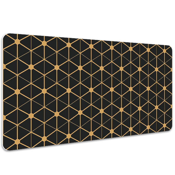 Large desk mat for children hexagons