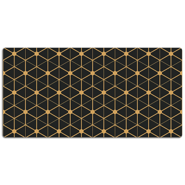 Large desk mat for children hexagons