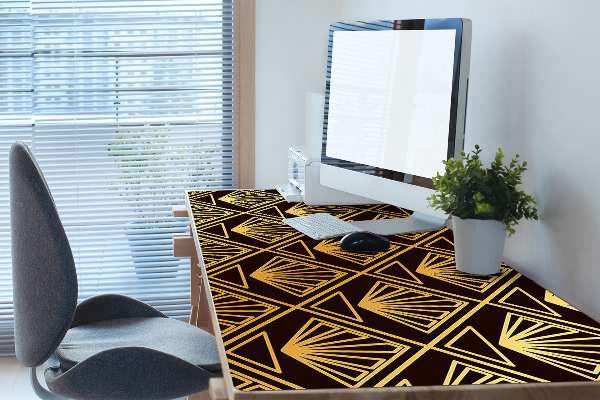 Large desk mat table protector Art Deco style