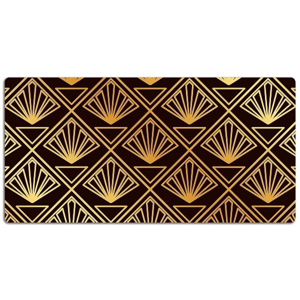 Large desk mat table protector Art Deco style