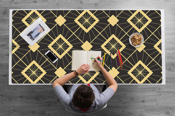 Large desk mat for children retro pattern