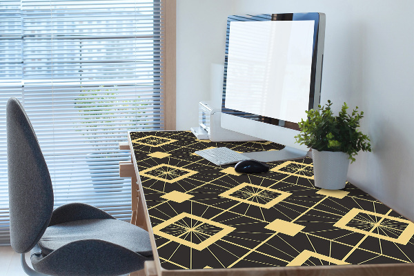 Large desk mat for children retro pattern