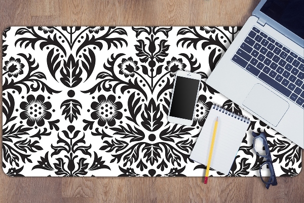 Large desk mat table protector floral pattern