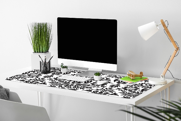 Large desk mat table protector floral pattern